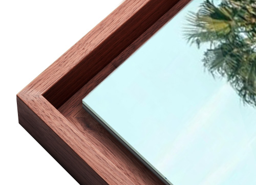 Wooden Shadowgap-frame Bubinga